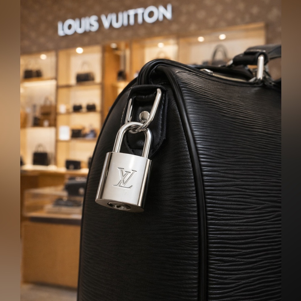 Louis Vuitton Silver Lock #305 and 2 Keys (necklace included) - Picture 4 of 11
